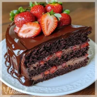 Chocolate Cake with Strawberries Recipe A Must-Try Delight!