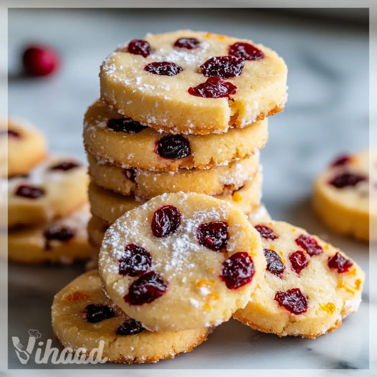 Cranberry Orange Shortbread Cookies are a must-try treat!