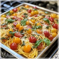 Easy Spaghetti with Cherry Tomatoes and Basil is a must-try!