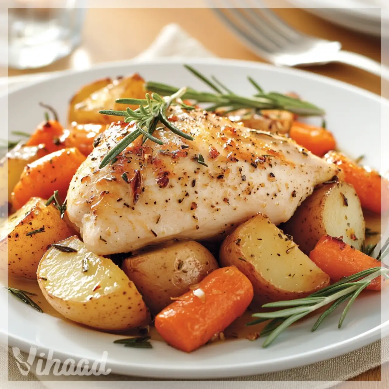 Hearty Roast Chicken and Vegetables A Comforting Delight!