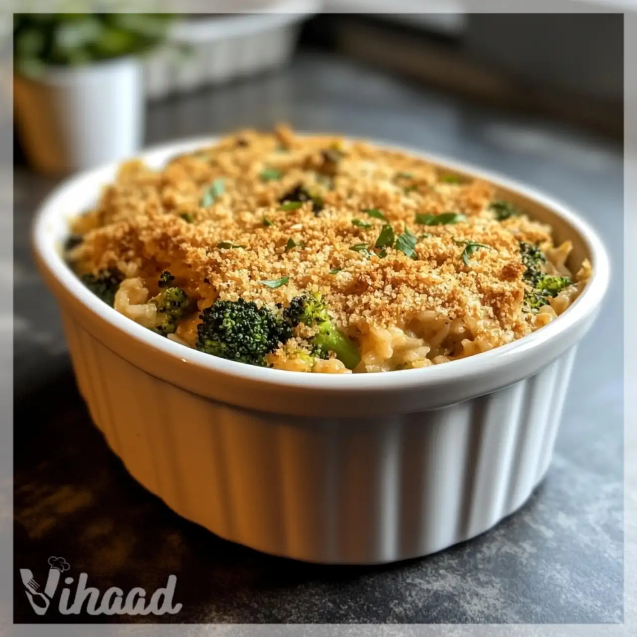 Broccoli Chicken Rice Casserole with Velveeta is a must-try!
