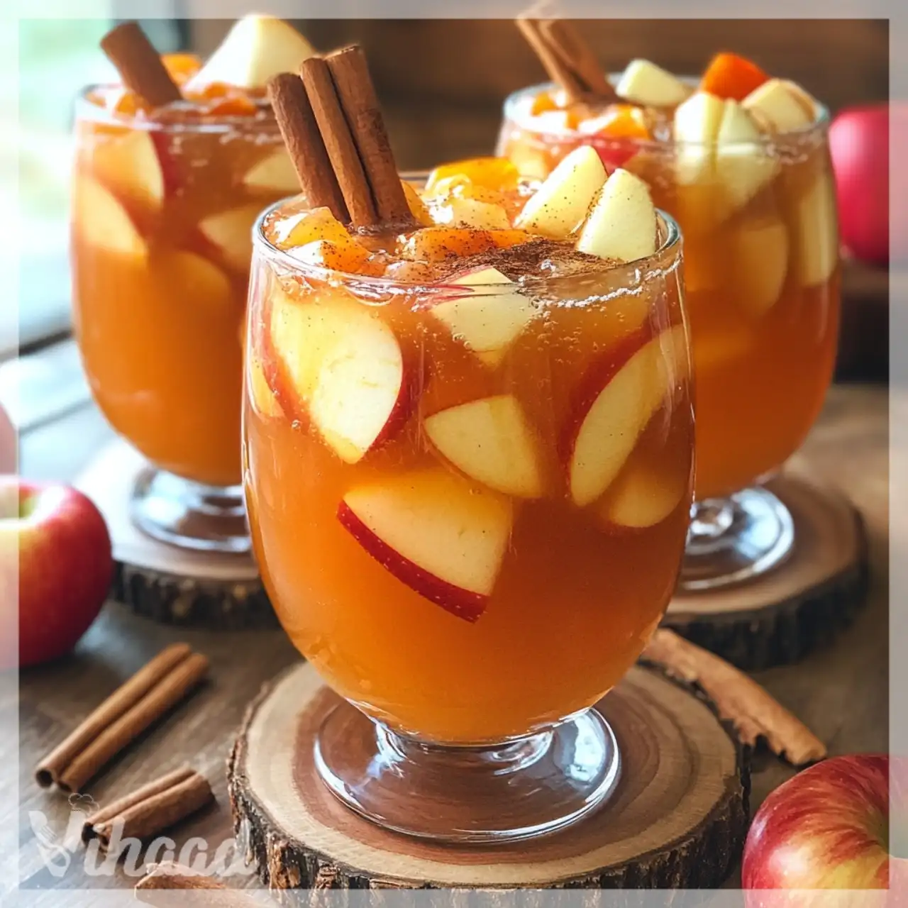 Caramel Apple Pie Punch Mocktail A Festive Delight!