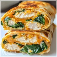 Cheesy Garlic Chicken Wraps A Flavorful Delight Awaits!