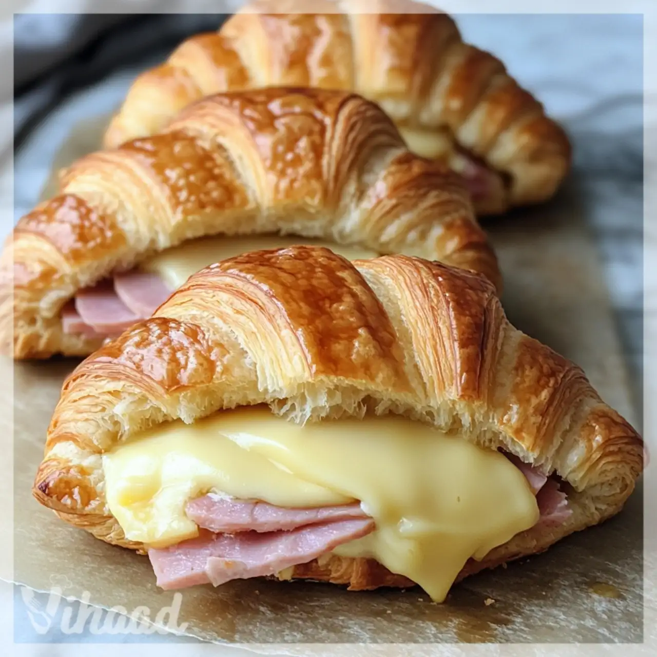 Ham and Cheese Croissant Sandwiches A Tasty Delight!
