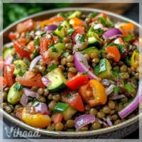 Lentil Salad with Roasted Vegetables Recipe A Must-Try!