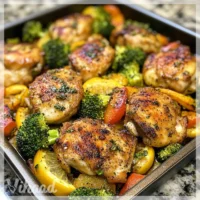 One-Pan Lemon Garlic Chicken and Vegetables A Quick Delight!