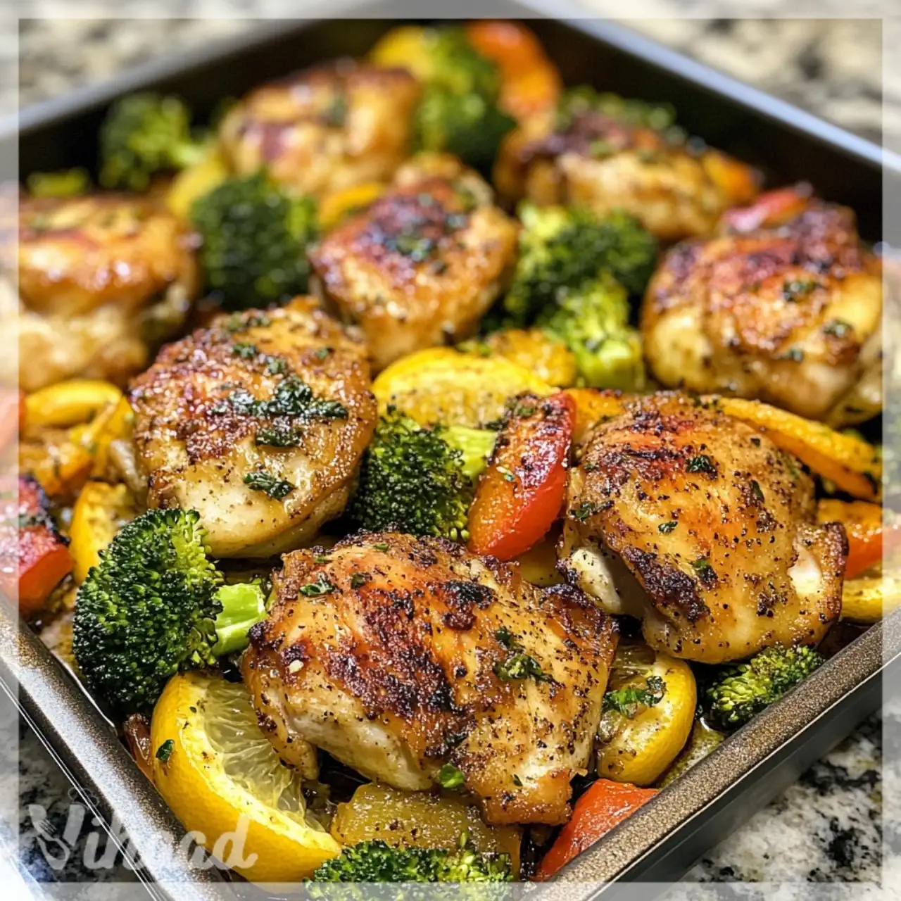 One-Pan Lemon Garlic Chicken and Vegetables A Quick Delight!