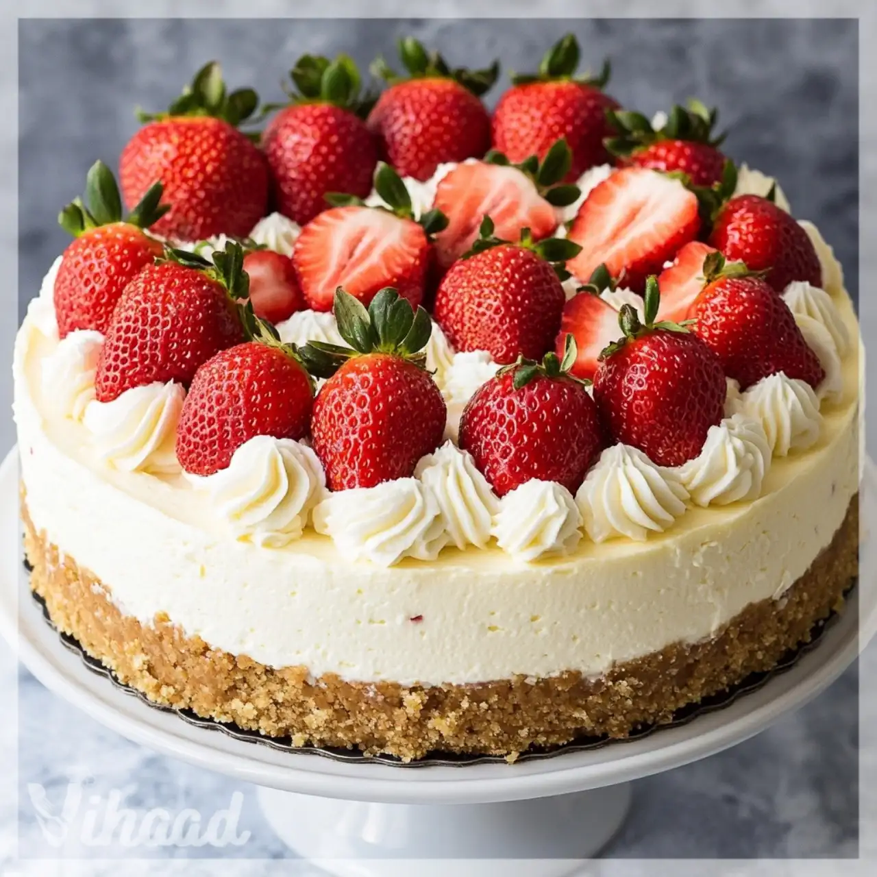 Strawberry No-Bake Cheesecake Recipe A Delightful Treat!
