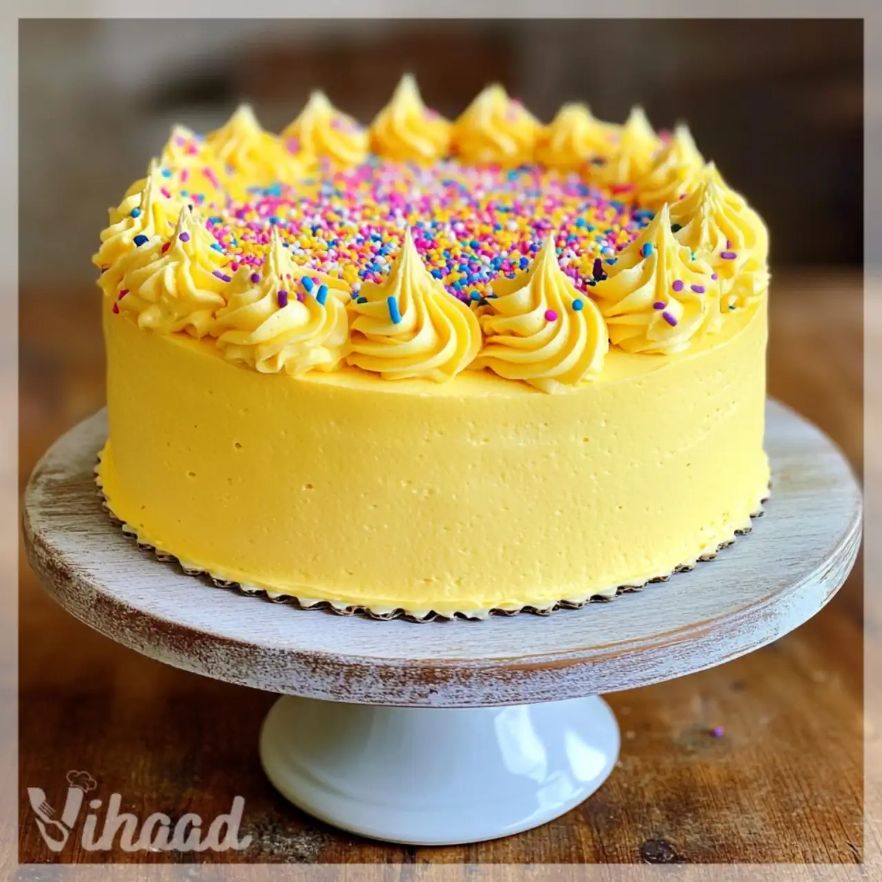 Yellow Party Cake Recipe Delight Your Guests Today Vihaad Recipes