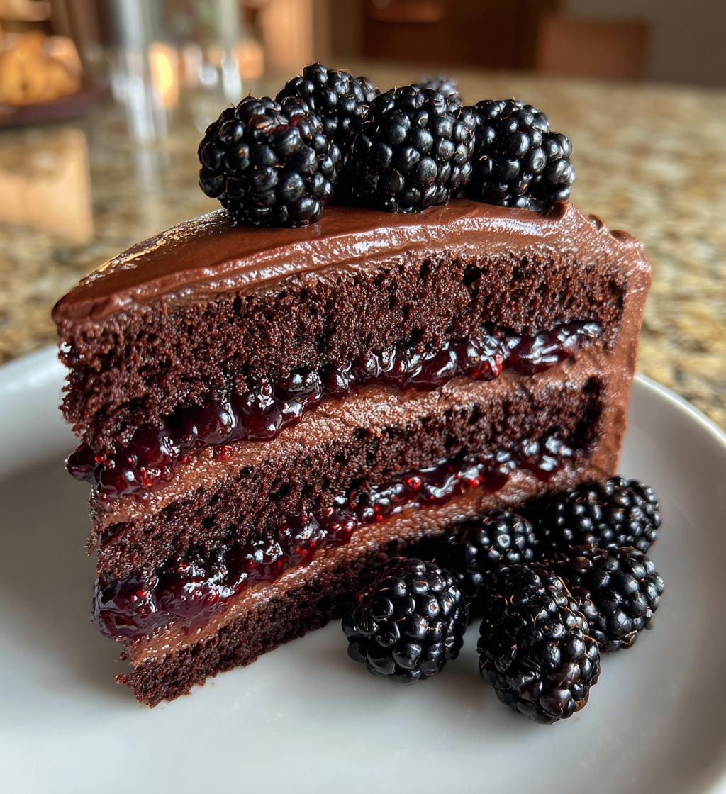 Chocolate Blackberry Gothic Halloween Cake - detail 1