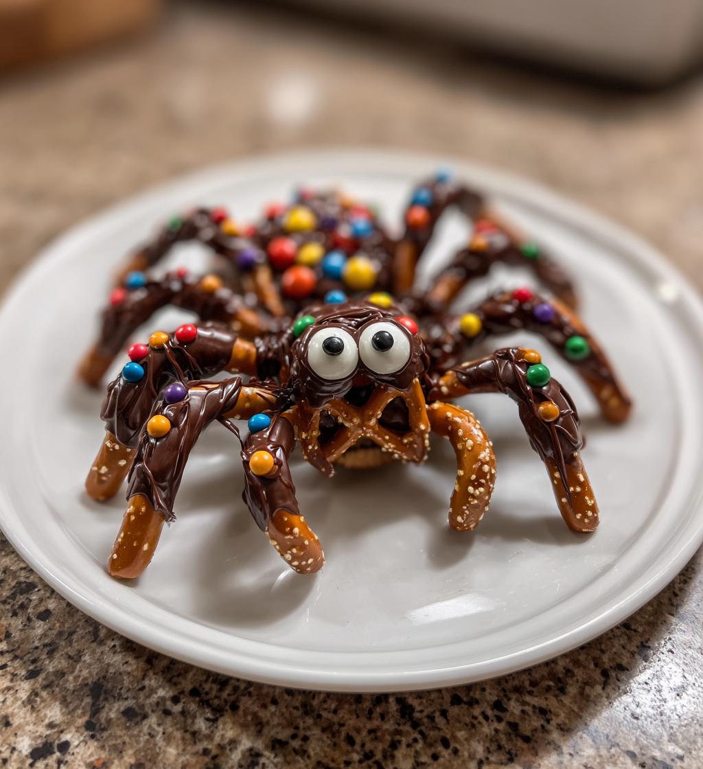 Chocolate Pretzel Tarantulas - detail 1