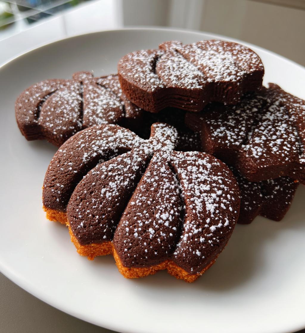 Chocolate Pumpkin Cut Out Cookies - detail 1