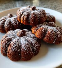 Chocolate Pumpkin Cut Out Cookies