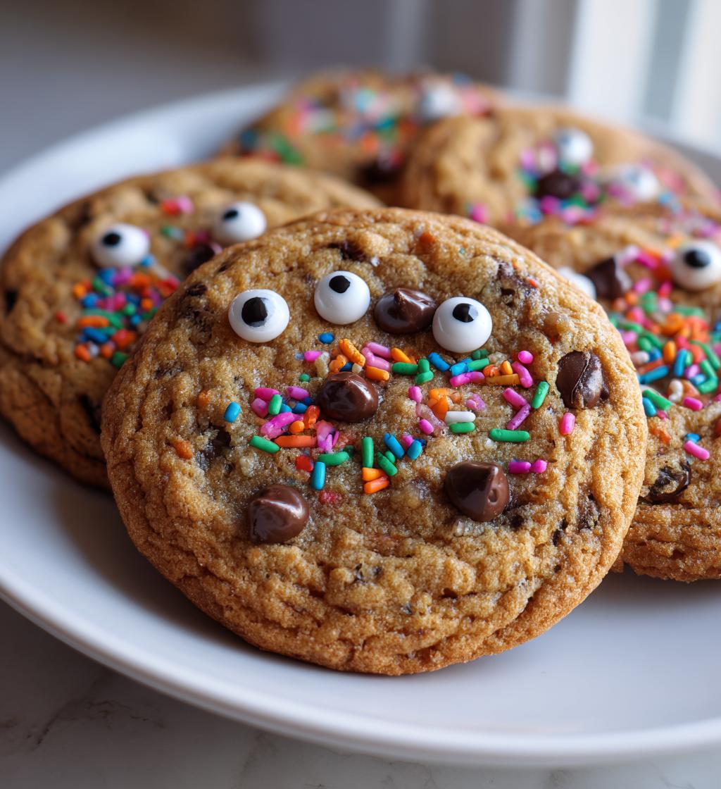 Creepy Chocolate Chip Cookies