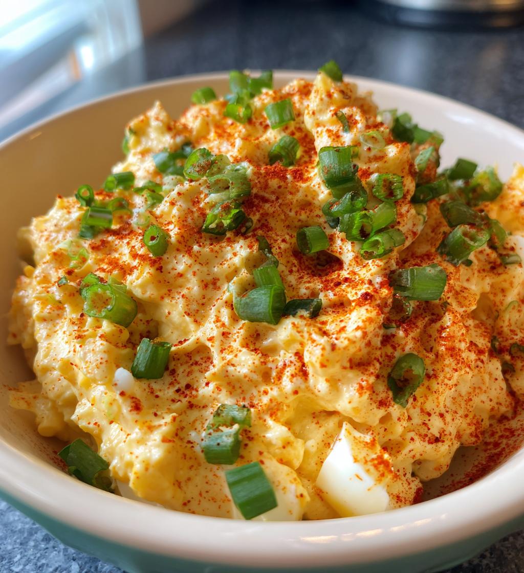 Deviled Egg Dip - detail 1