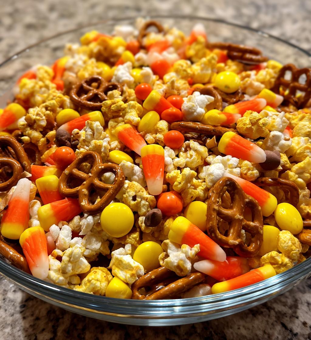 Easy Sweet & Salty Halloween Snack Mix