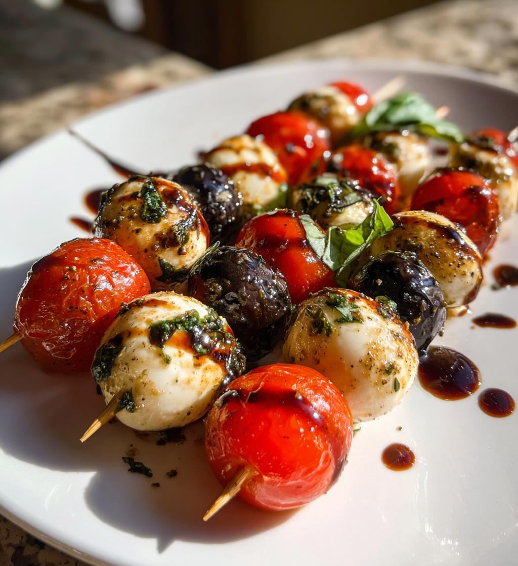 Eyeball Caprese Skewers