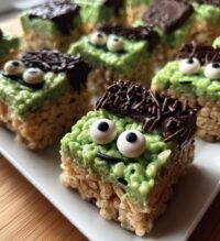 Frankenstein Rice Krispie Treats