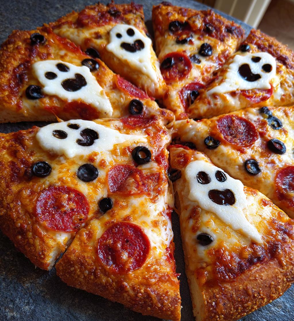 Ghostly Pizza - detail 1
