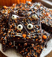 Halloween Chocolate Bark Black Cat