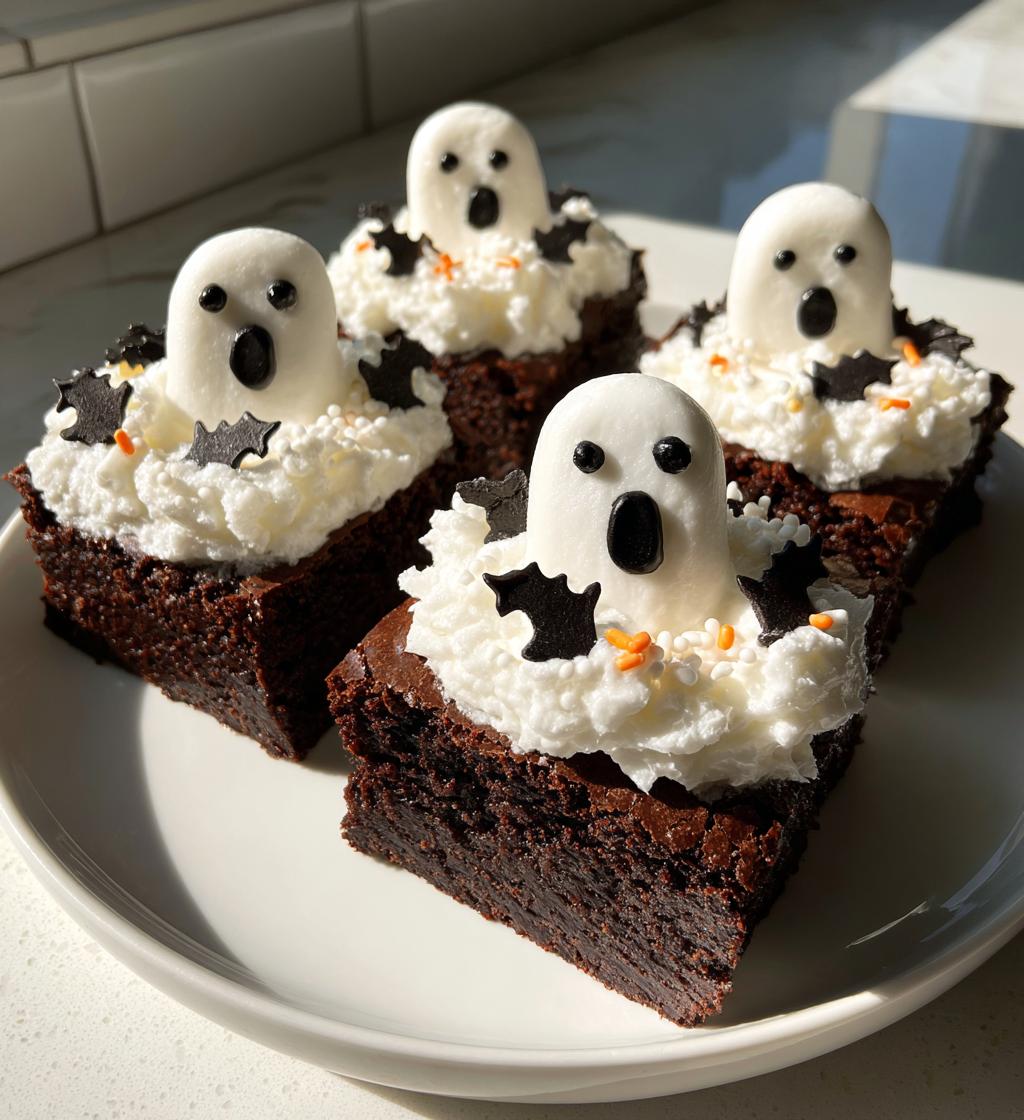 Halloween Ghost Brownies - detail 1