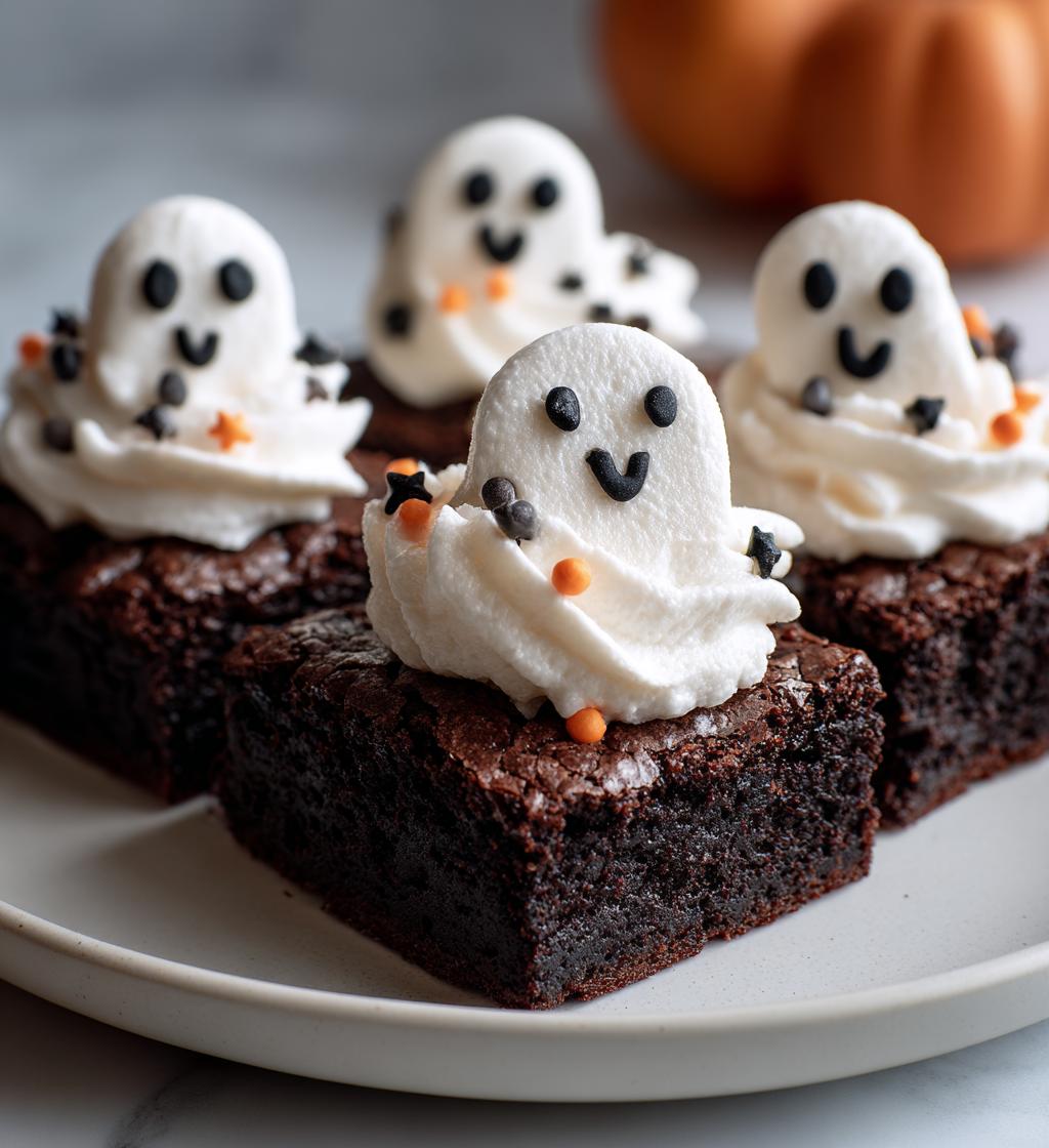 Halloween Ghost Brownies