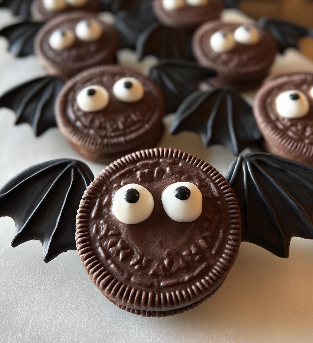 Halloween Oreo Bat Cookies
