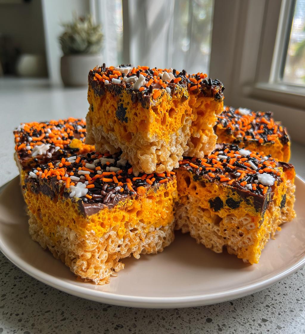 Halloween Rice Krispie Cake - detail 1