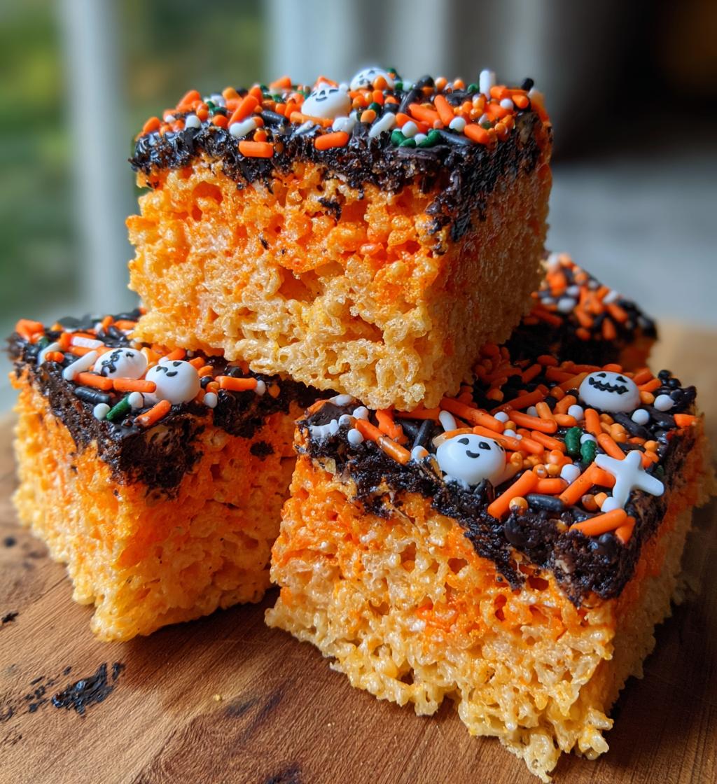 Halloween Rice Krispie Cake