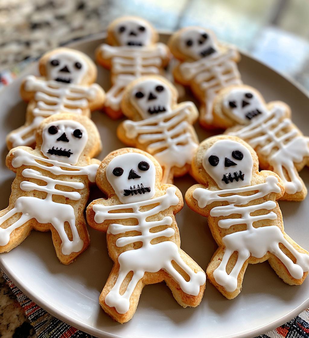 Halloween Skeleton Cookies