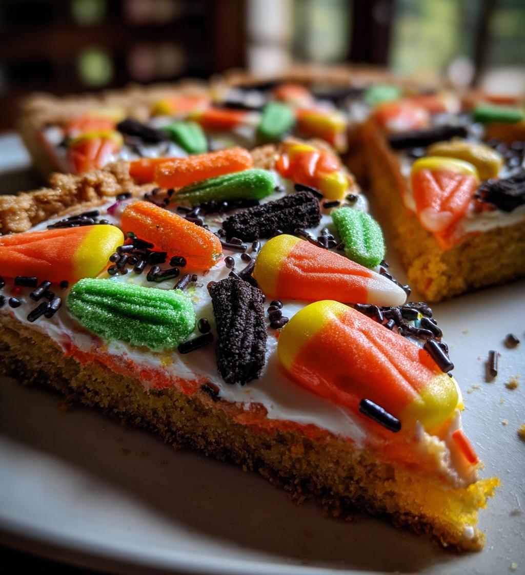 Halloween Sugar Cookie Pizza