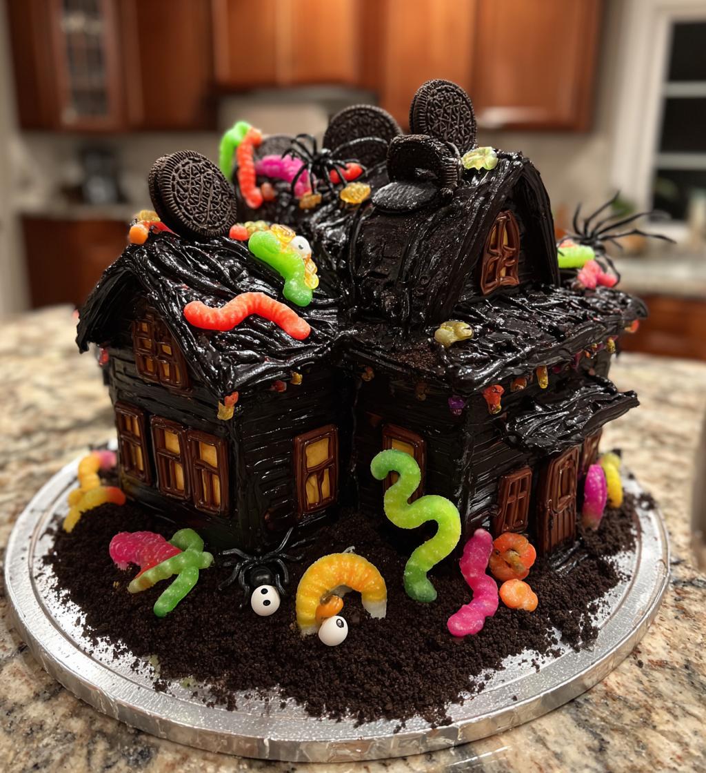 Haunted House Cake - detail 1