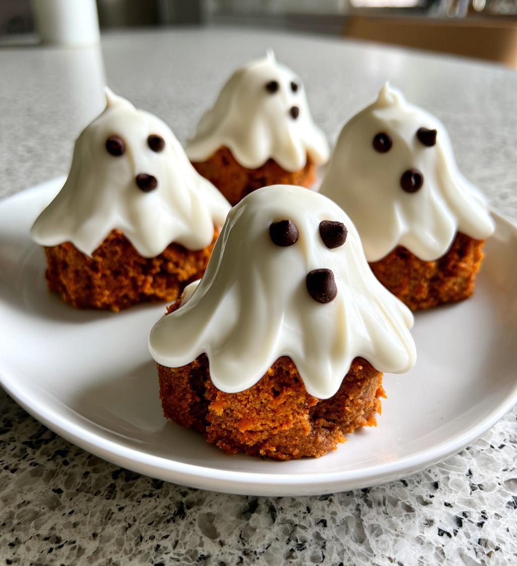 Pumpkin Ghost Cakes - detail 1