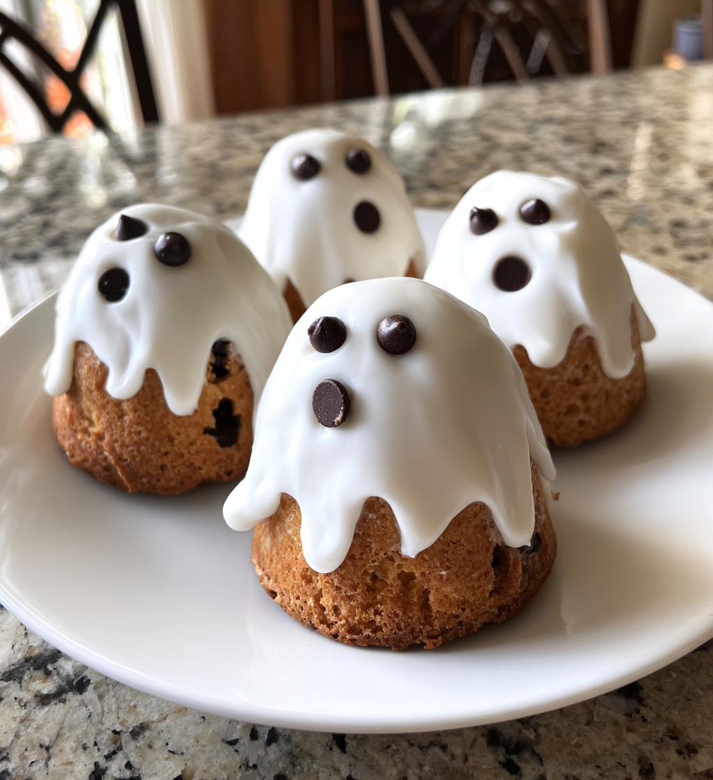 Pumpkin Ghost Cakes