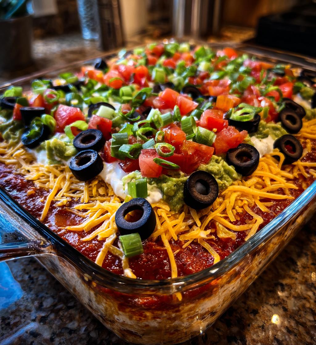 Spider Web Seven Layer Dip - detail 1