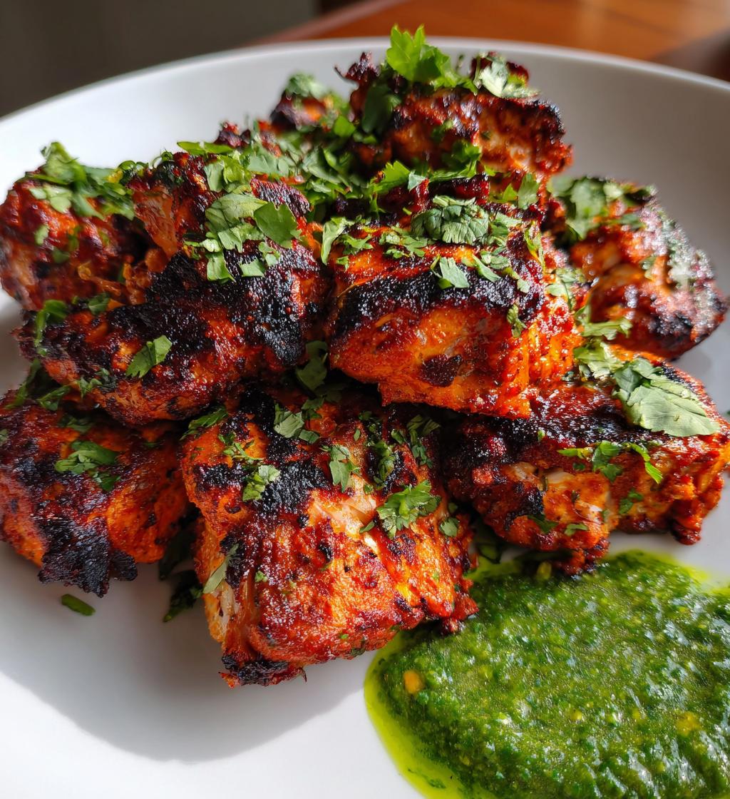air fryer chicken tikka - detail 1