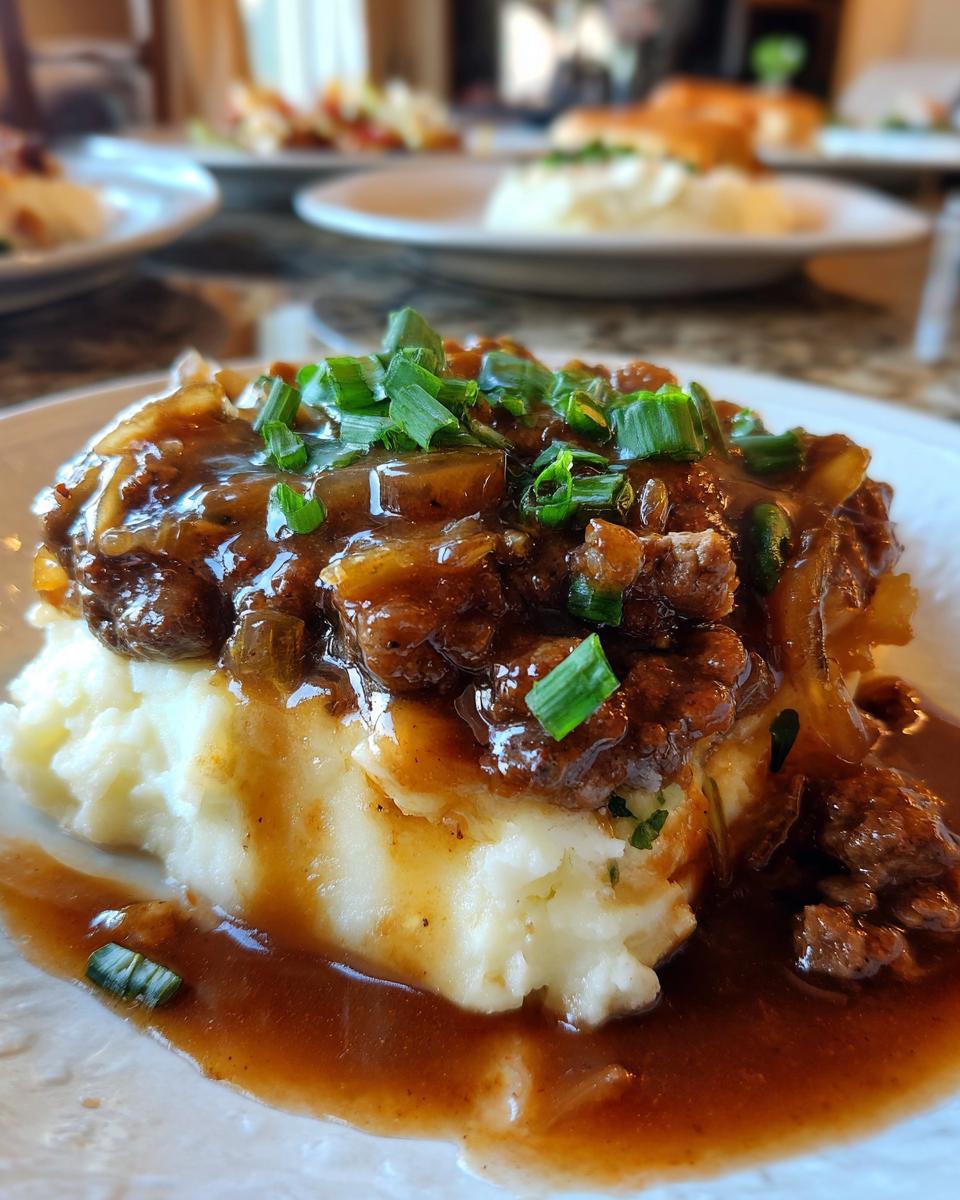 amish hamburger steak bake