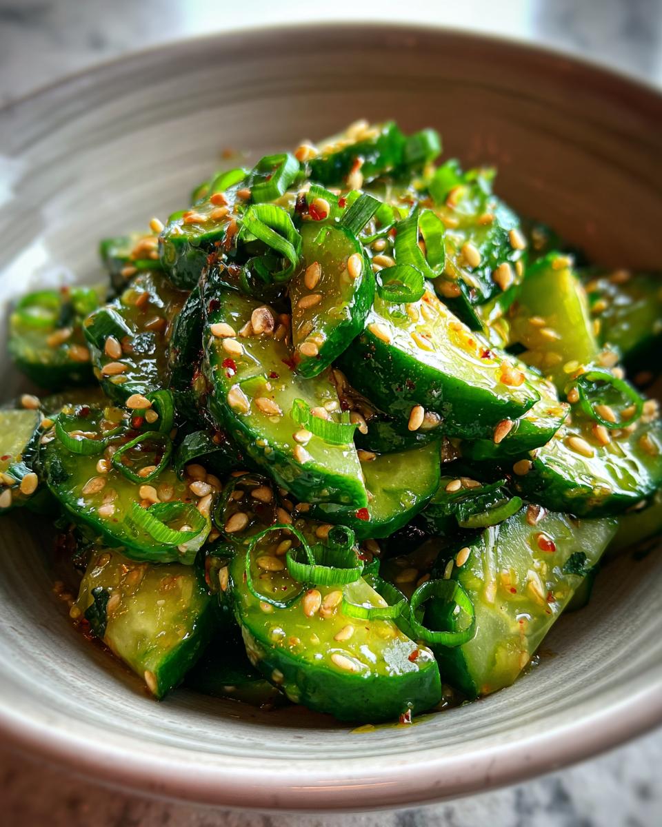 asian cucumber salad - detail 1