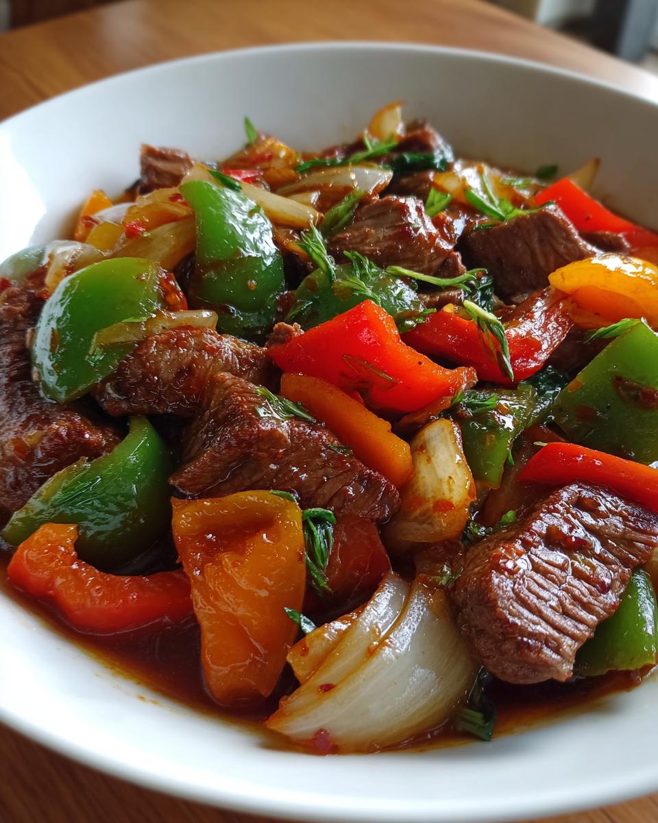 asian pepper steak recipe - detail 1