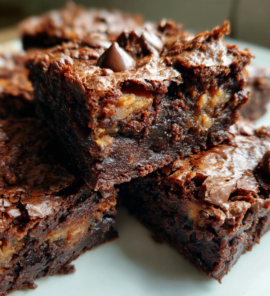 banana bread brownies - detail 1
