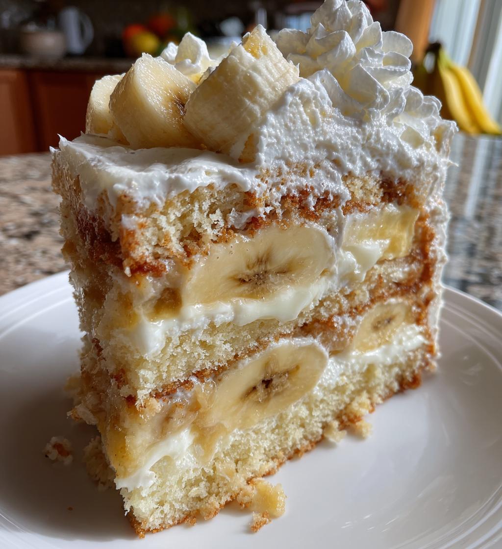 banana pudding cake - detail 1