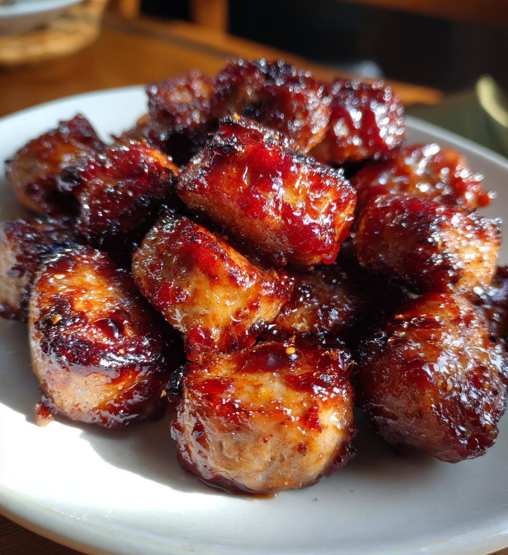 bbq sausage bites - detail 1
