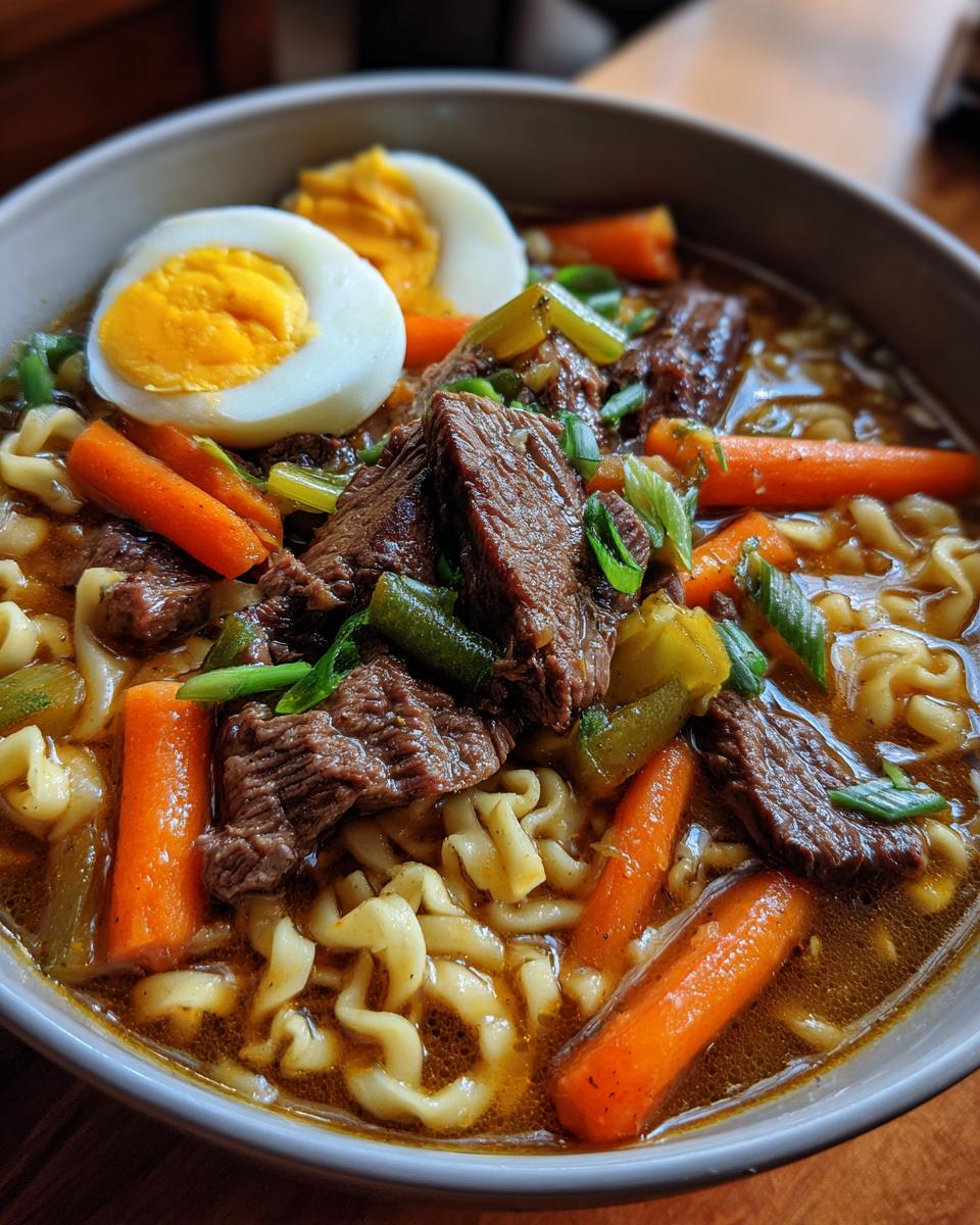 beef and noodles - detail 1