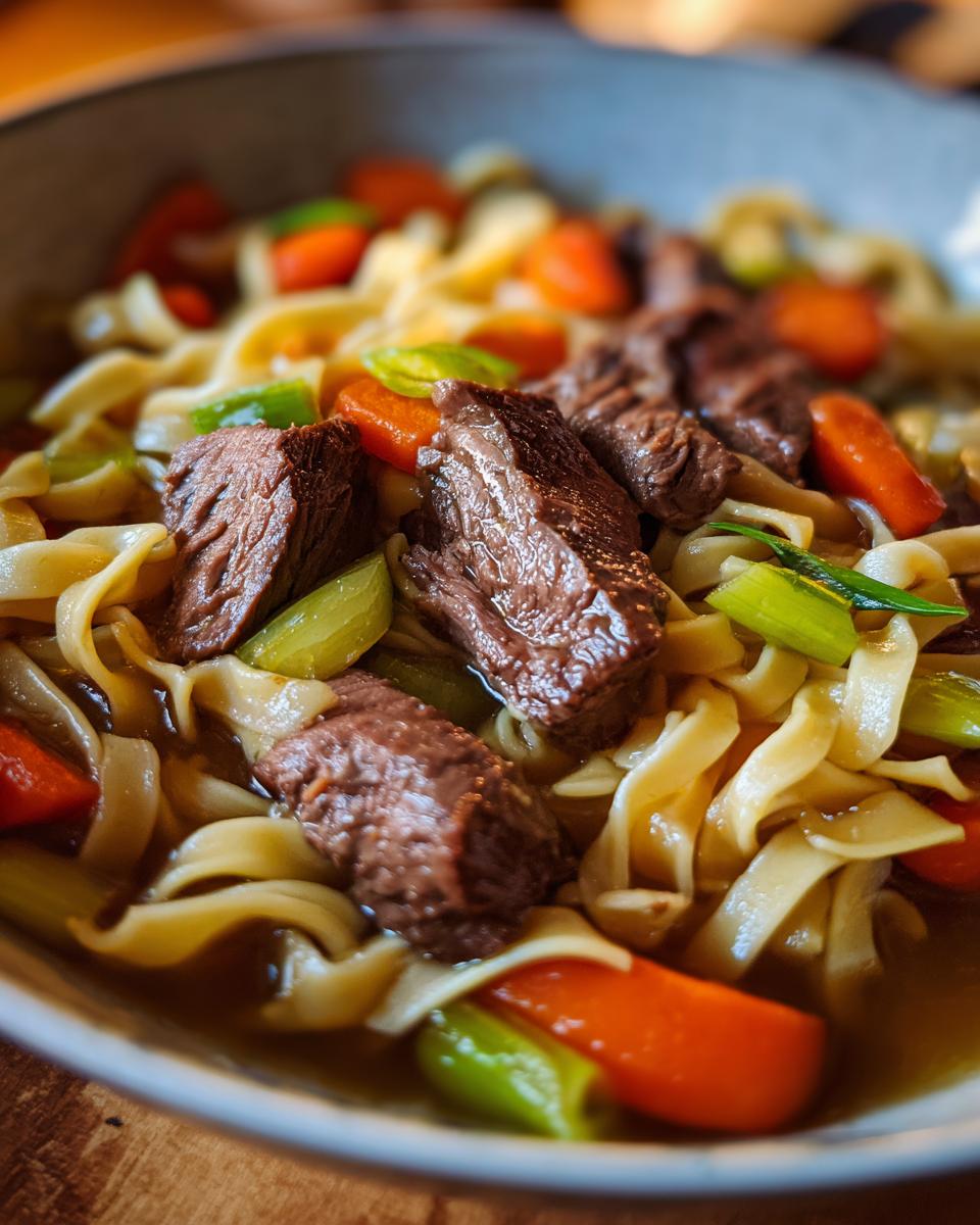 beef and noodles