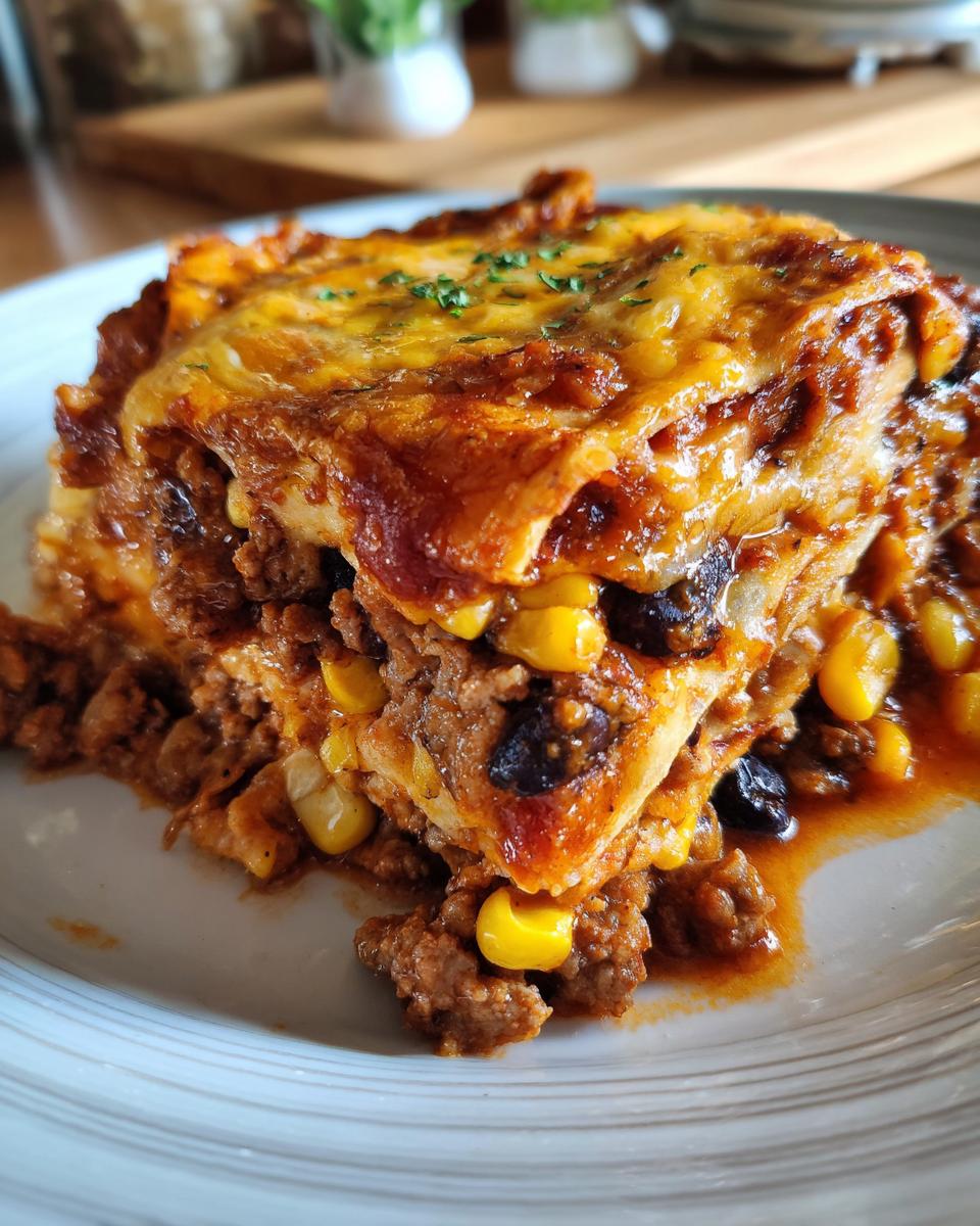 beef enchilada casserole