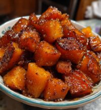 bourbon and cinnamon roasted butternut squash