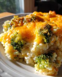 broccoli cheese rice casserole