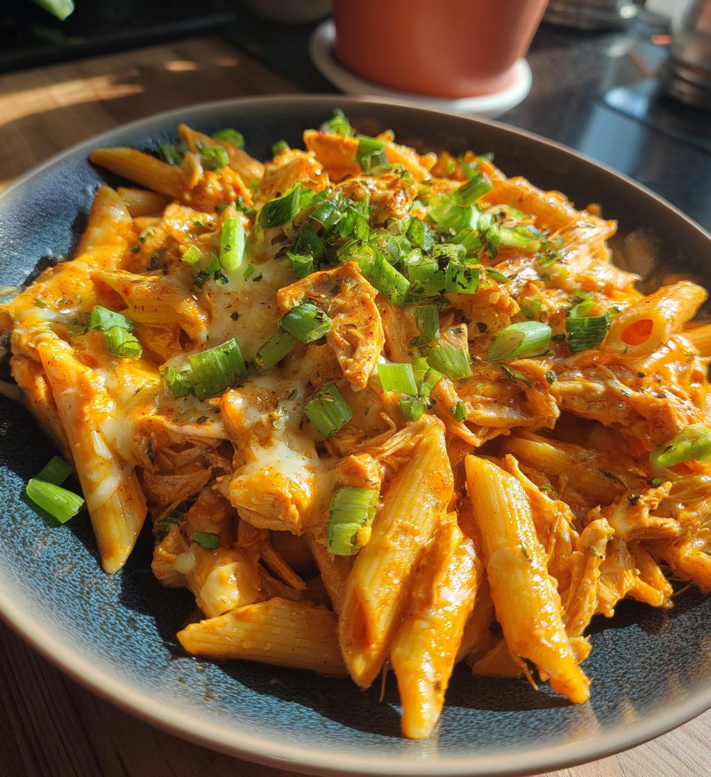 buffalo chicken pasta - detail 1