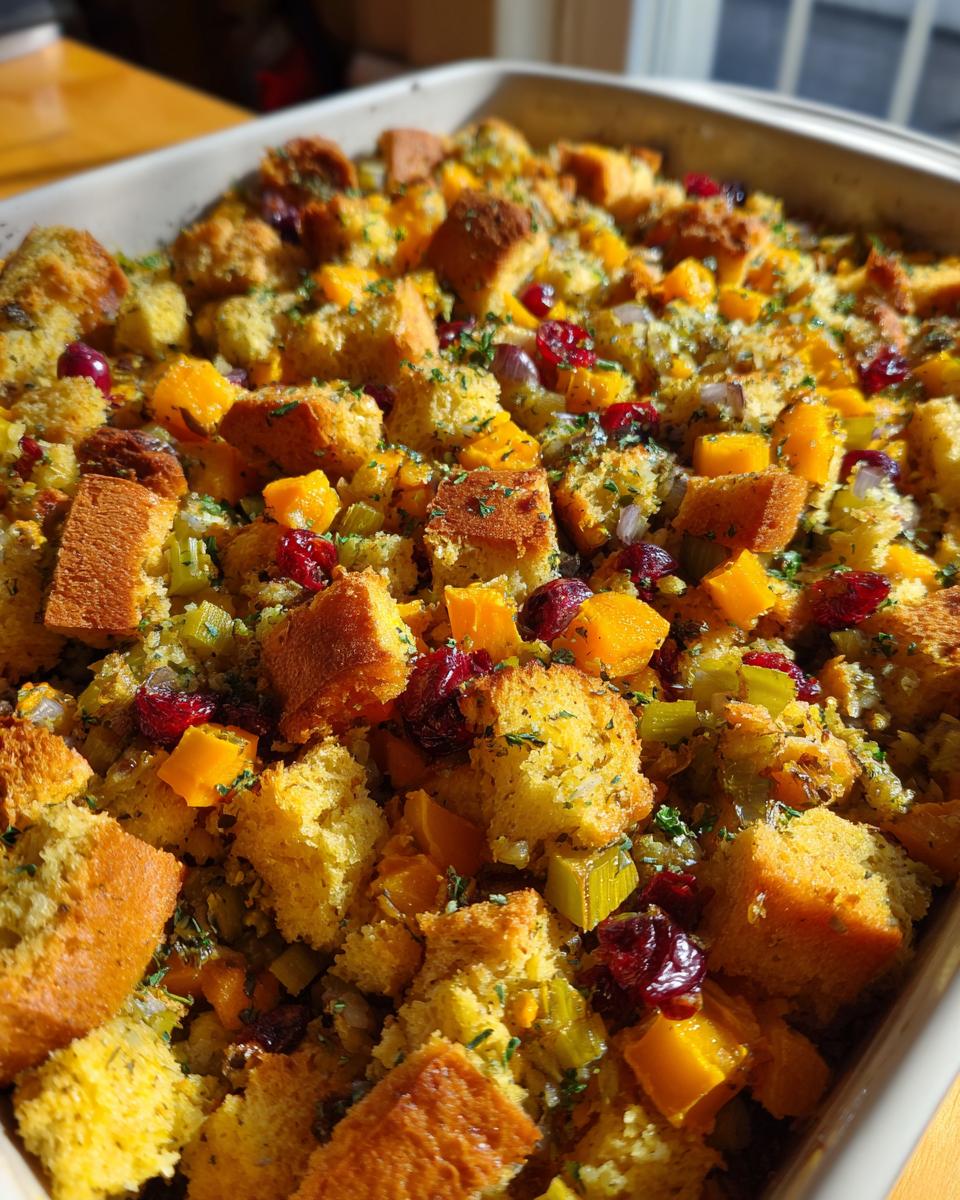 butternut squash stuffing thanksgiving - detail 1