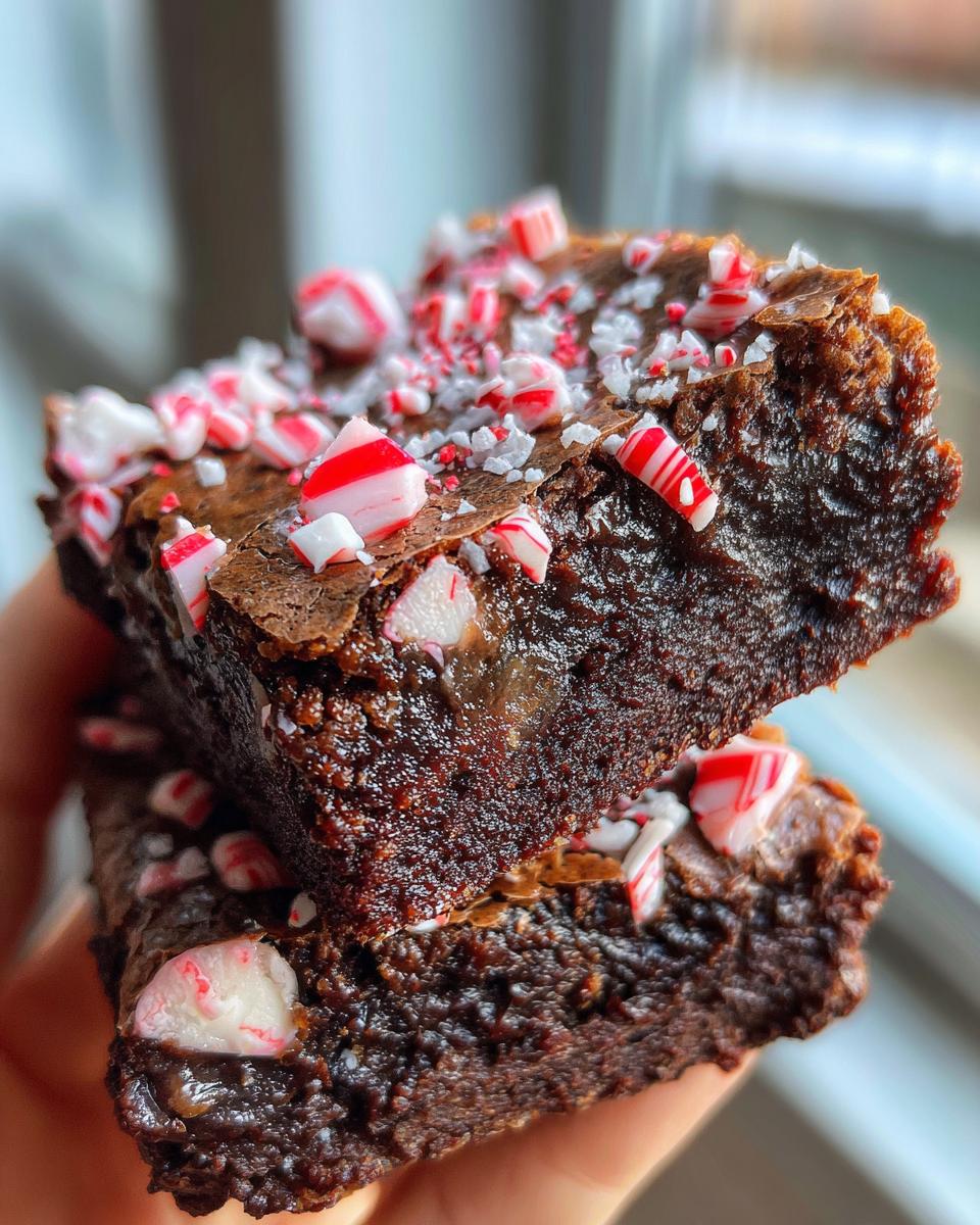 candy cane brownies recipe - detail 1